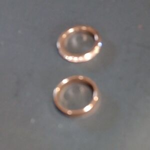 Elegant Rose Gold Faux Rings